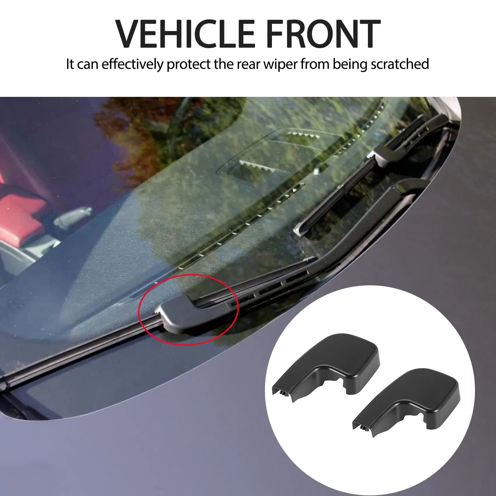 2 couvercles de bras d'essuie-glace avant, pour Bmw 3 E90 E91 E92 61617138990, neuf