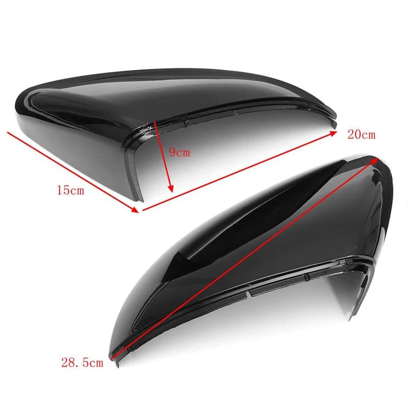 Boîtier de couvercle de rétroviseur de remplacement pour VW Golf 7 MK7 GTI 2014 – 18, noir/blanc/car