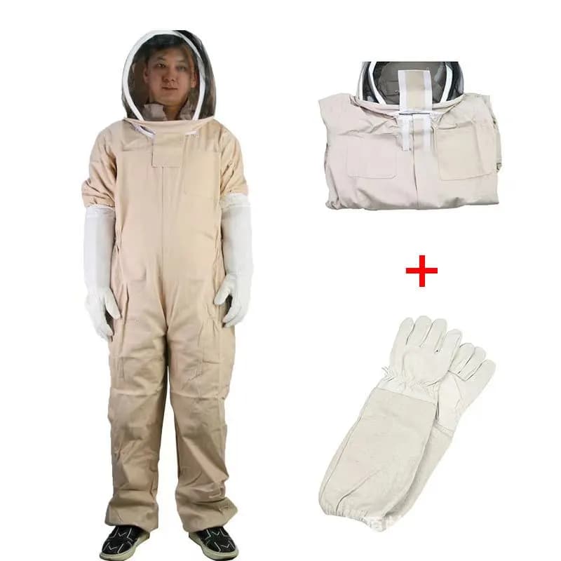 Combinaison d'abeille avec gants, combinaisons de protection pour apiculture, combinaison profession