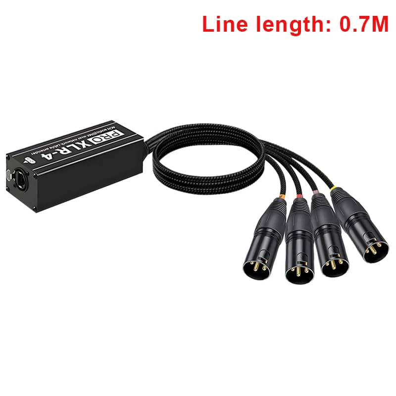 RJ45 CAT5 avec blindé à 4 canaux 3 broches XLR mâle/femelle connecteur câble récepteur multi-réseau 