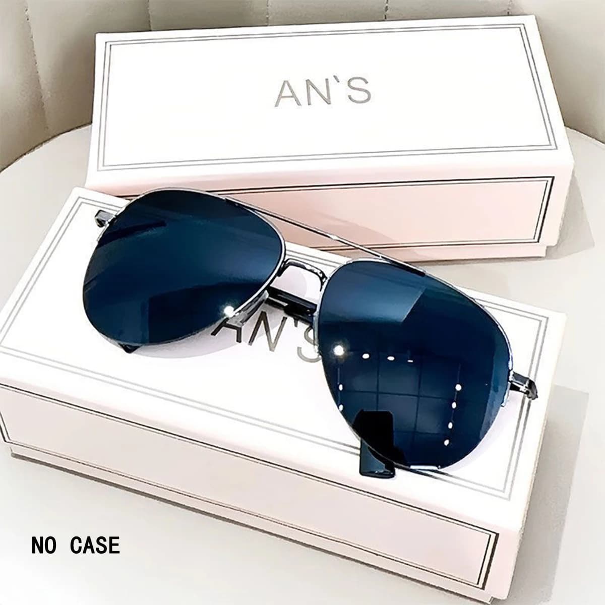 1pc aviateur mode grand visage conduite équitation élégant à la mode personnalité lunettes de soleil