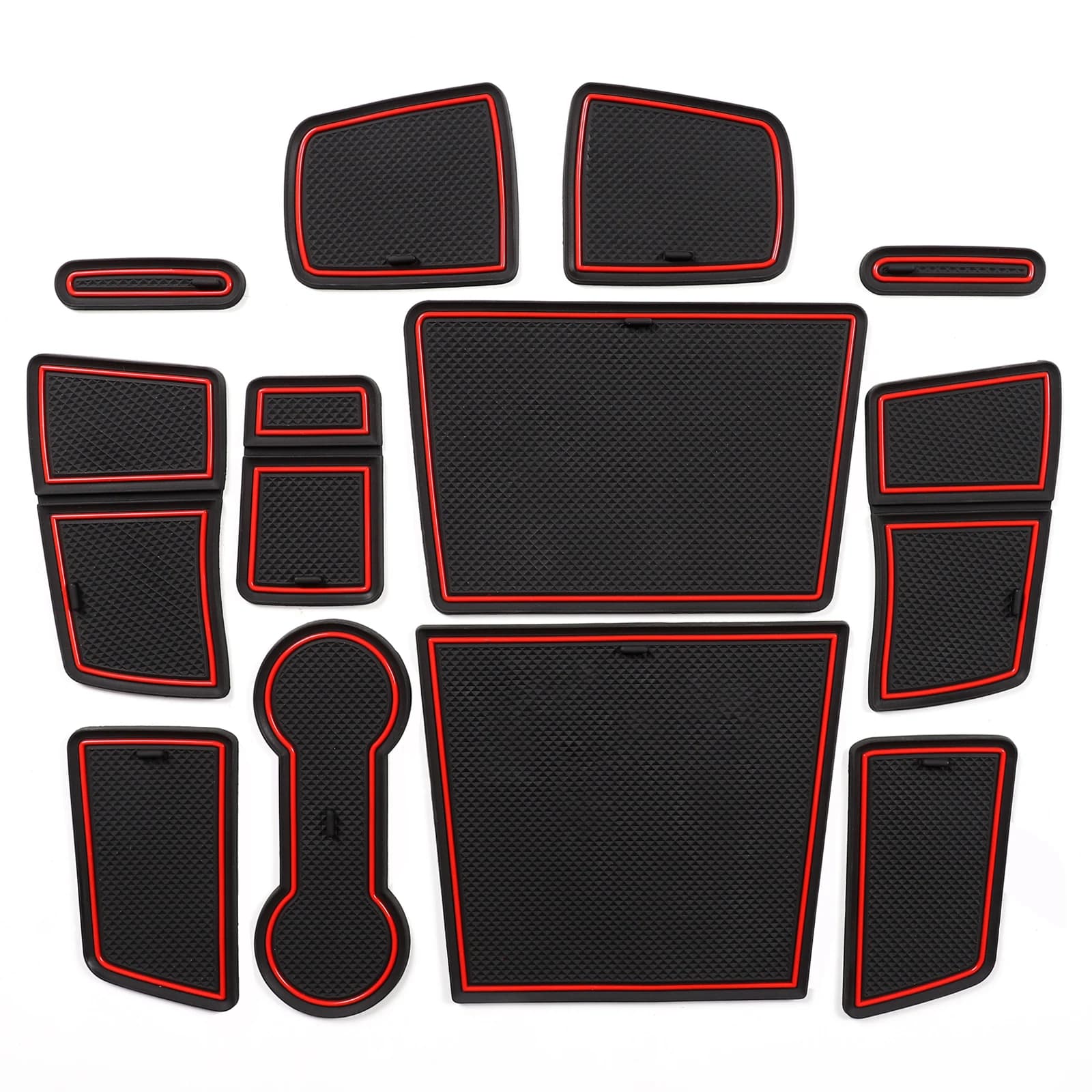 Tapis antidérapant pour fentes de porte et compartiments de rangement pour Renault Captur 2 (seuleme