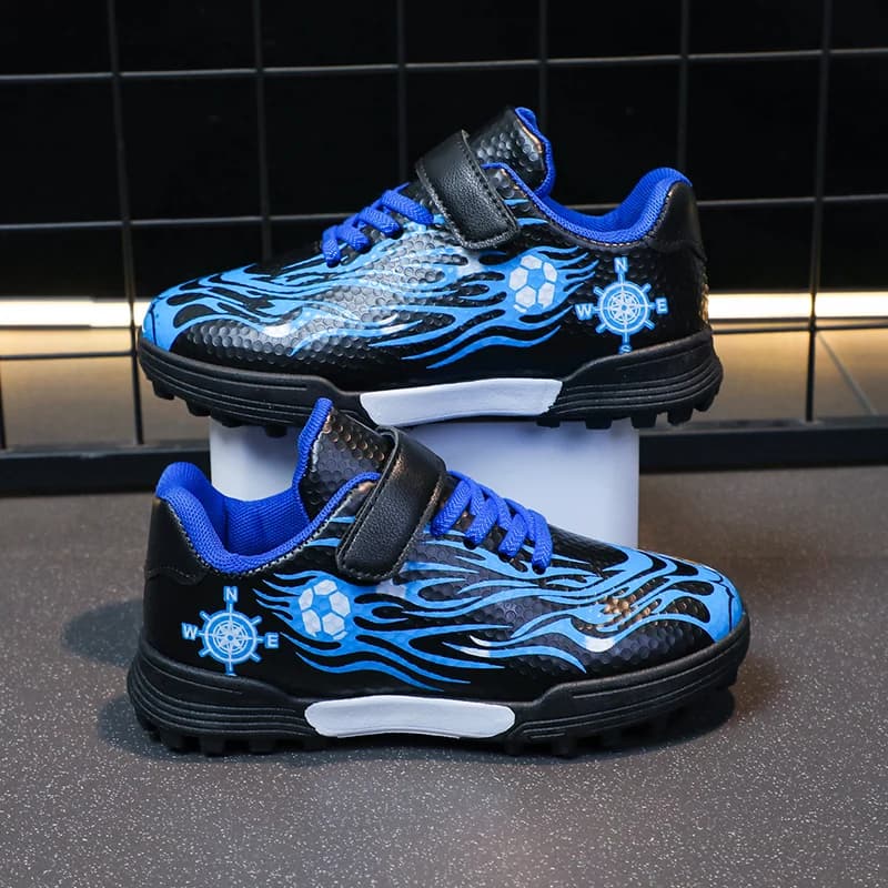 Chaussures de football coordonnantes respirantes pour enfants, chaussures de football pour garçons e