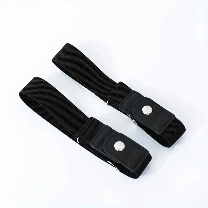 2 pièces/ensemble sans boucle ceinture élastique pour femmes hommes unisexe ceinture extensible pour