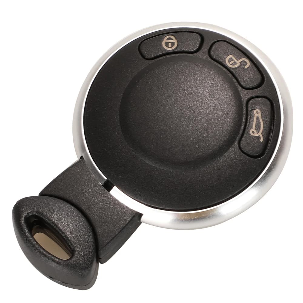Jingyuqin 3 boutons étui pour clé à distance intelligente coque de remplacement sans clé entrée couv