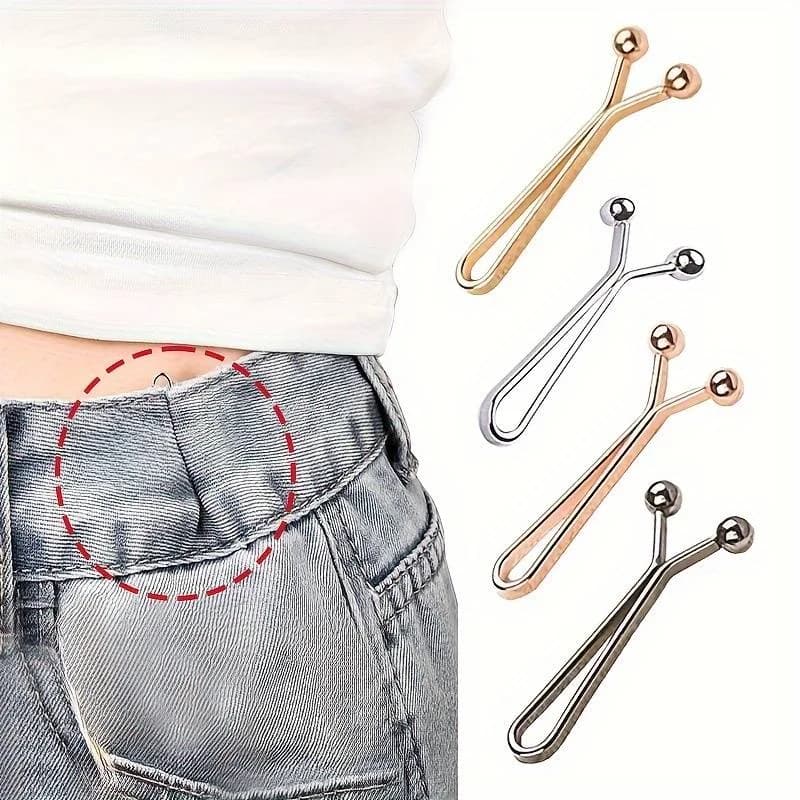 12 pièces jean jupes boucle détachable pince à manches réglable pour pantalon taille serrage manchon