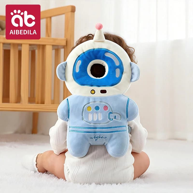 AIBEDILA Coussin de protection anti-chute pour bébé, motif astronaute de dessin animé, protège-tête 