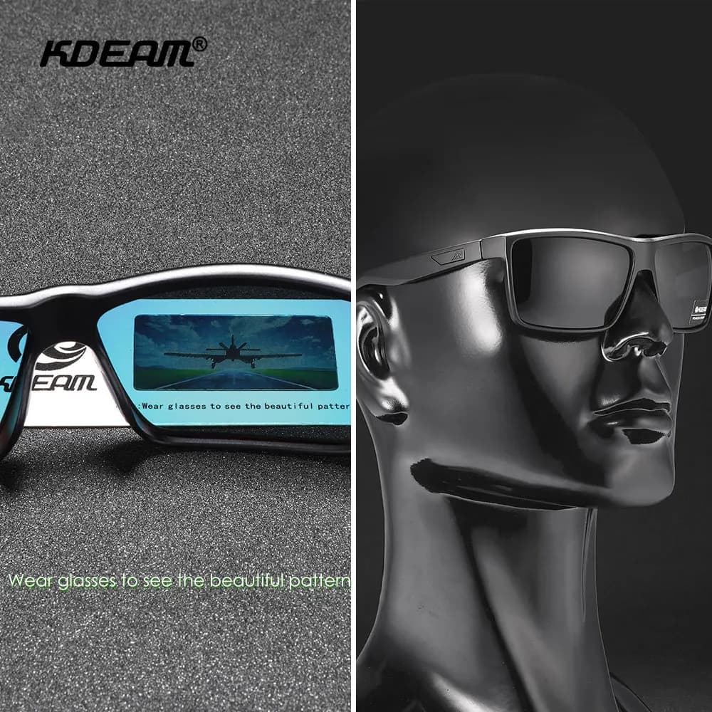 KDEAM-Lunettes de soleil Rinconcito Fashion Drive pour hommes et femmes, lunettes de sport de plein 