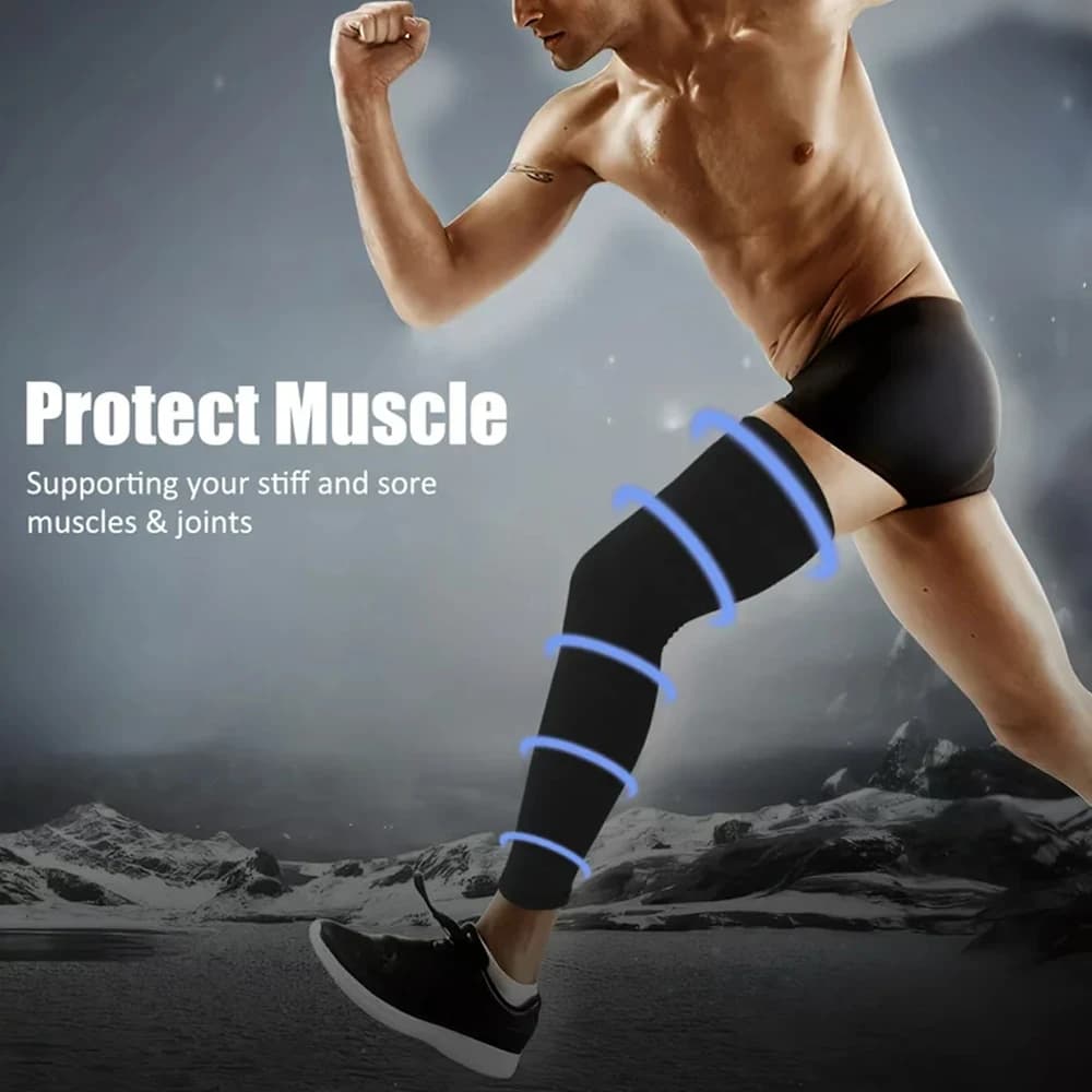 WEUPFLY 1 pièces jambières à Compression basket-ball Football cyclisme chaussettes genou mollet manc