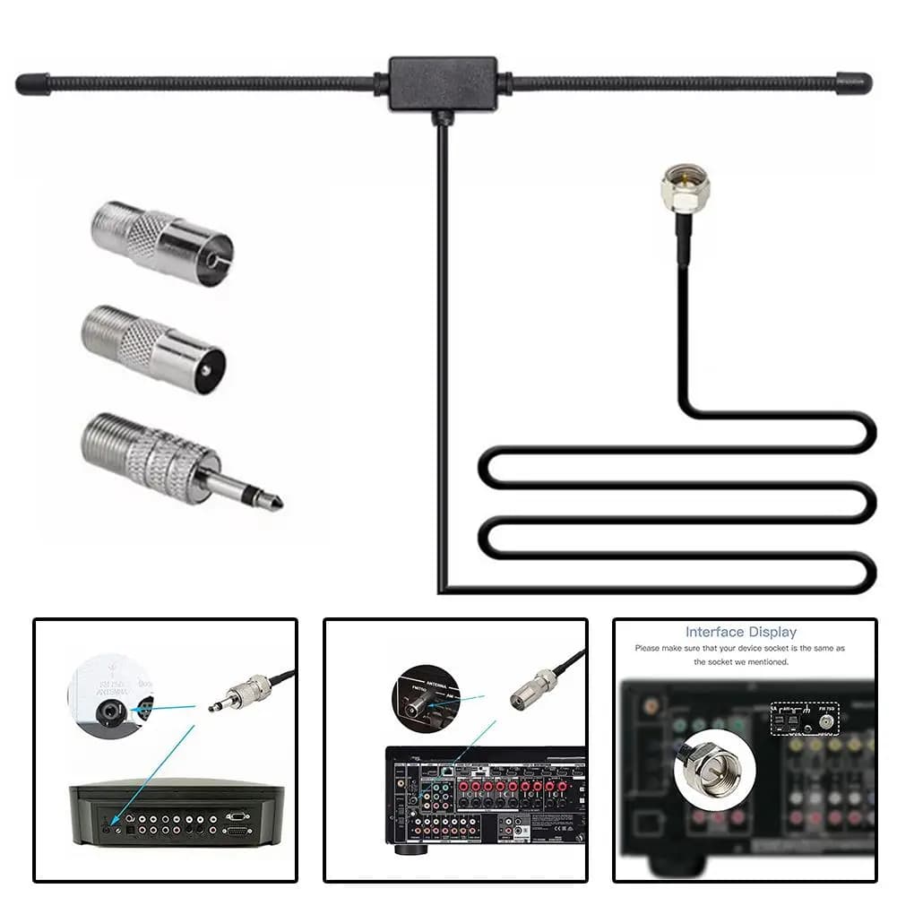 Antenne Radio FM antenne klaxon de mouton FM f-head pour voiture Station de Radio TV FM 75 ohms tête
