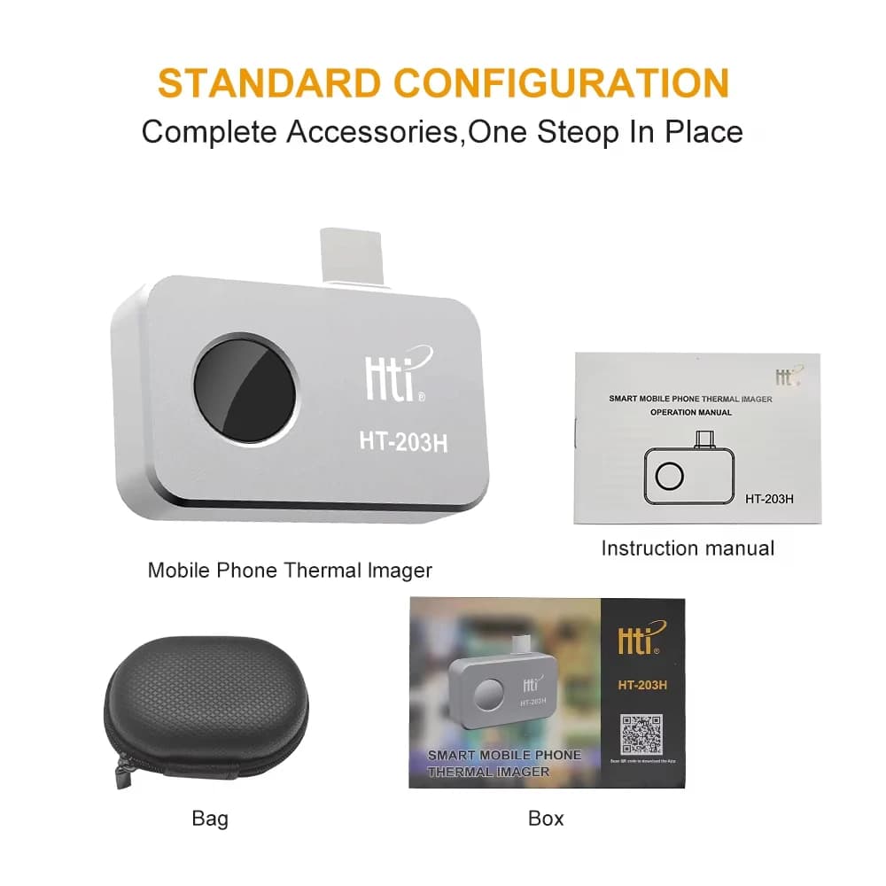 Caméra thermique pour Android USB-C, résolution super haute 512 x 384 avec objectif macro, caméra d'