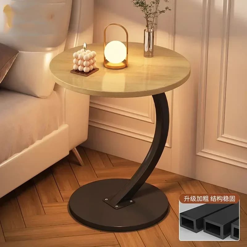 Centre Tables basses rondes ergonomiques petit déjeuner café esthétique luxe petit luxe gain de plac