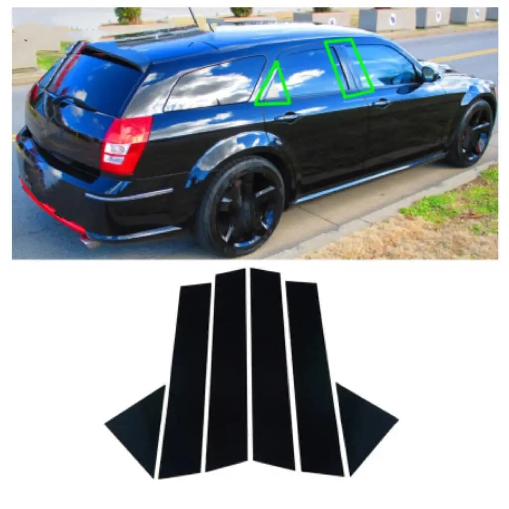 Kit de revêtement d'habillage de porte de voiture, 6 pièces, pour Chrysler 300/300C 2005-2010 et Dod