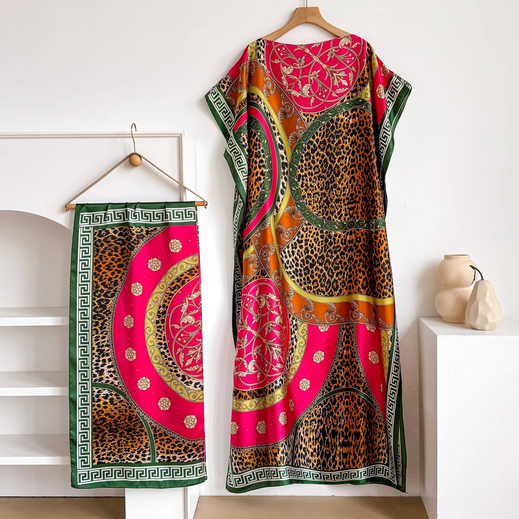 Abaya d'été à manches courtes en coton pour femme, robe islamique africaine ample maxi avec grand fo