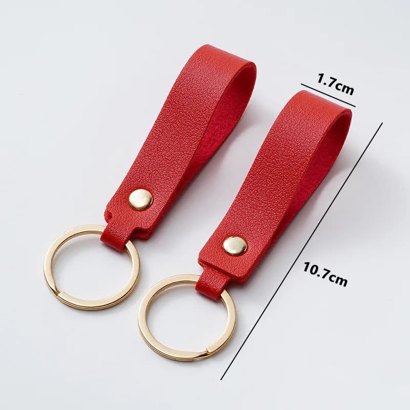 Porte-clés en cuir PU, 8 couleurs, cadeau d'affaires adapté aux hommes et aux femmes, sangle de clé 
