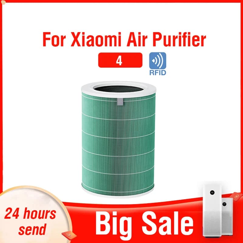 Xiaomi-Filtre Hepa à charbon actif pour supporter ficateur d'air, Xiaomi H13 4, PM2.5