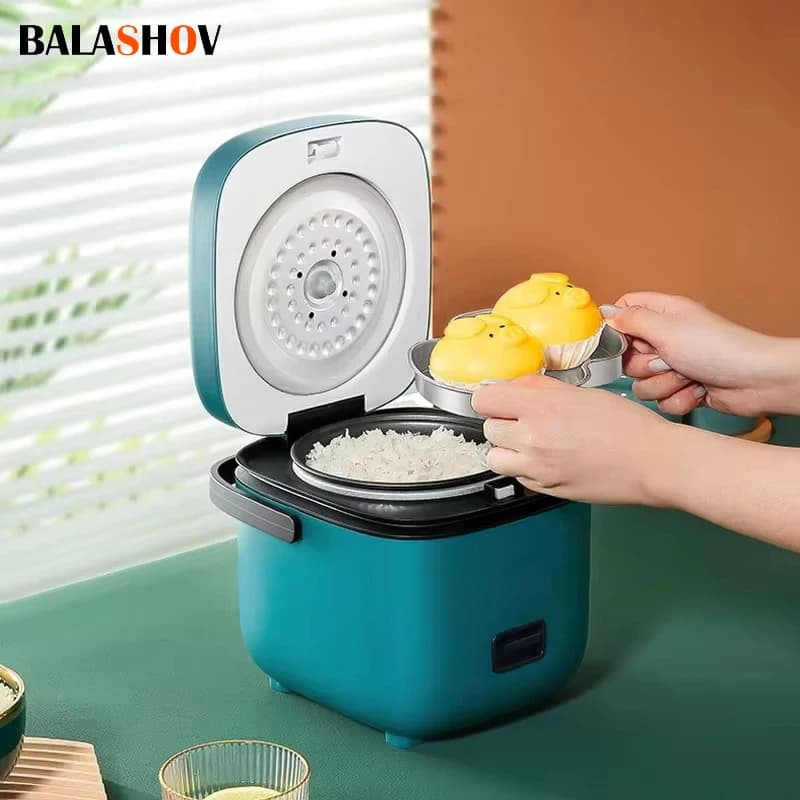 Mini cuiseur à riz automatique cuisine domestique machine de cuisson électrique 1-2 personnes chauff