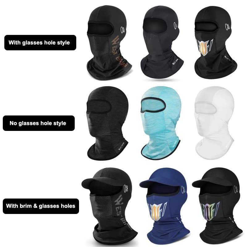 WEST BIKING – chapeau d'été Anti-UV pour hommes, couverture complète du visage, cagoule de moto en s