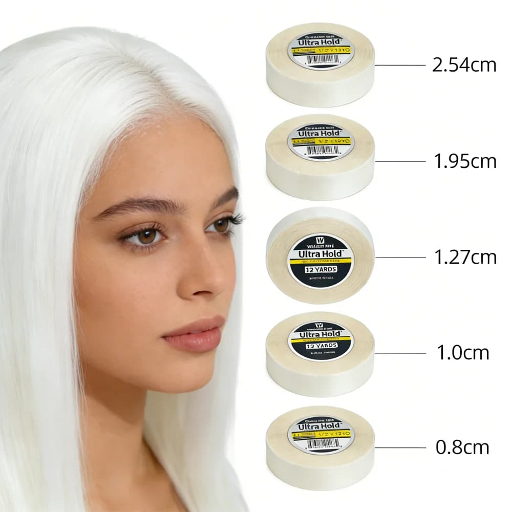 Tous avec boîte, largeur 0.8/1.95/2.54cm, ruban adhésif blanc ultra résistant, ruban adhésif double 