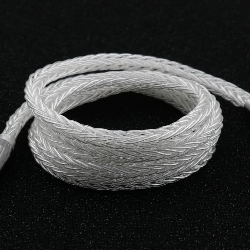 XINHS-Câble de mise à niveau pour écouteurs en argent pur G18, fil sinc, prise avec MMCX, 2 broches,
