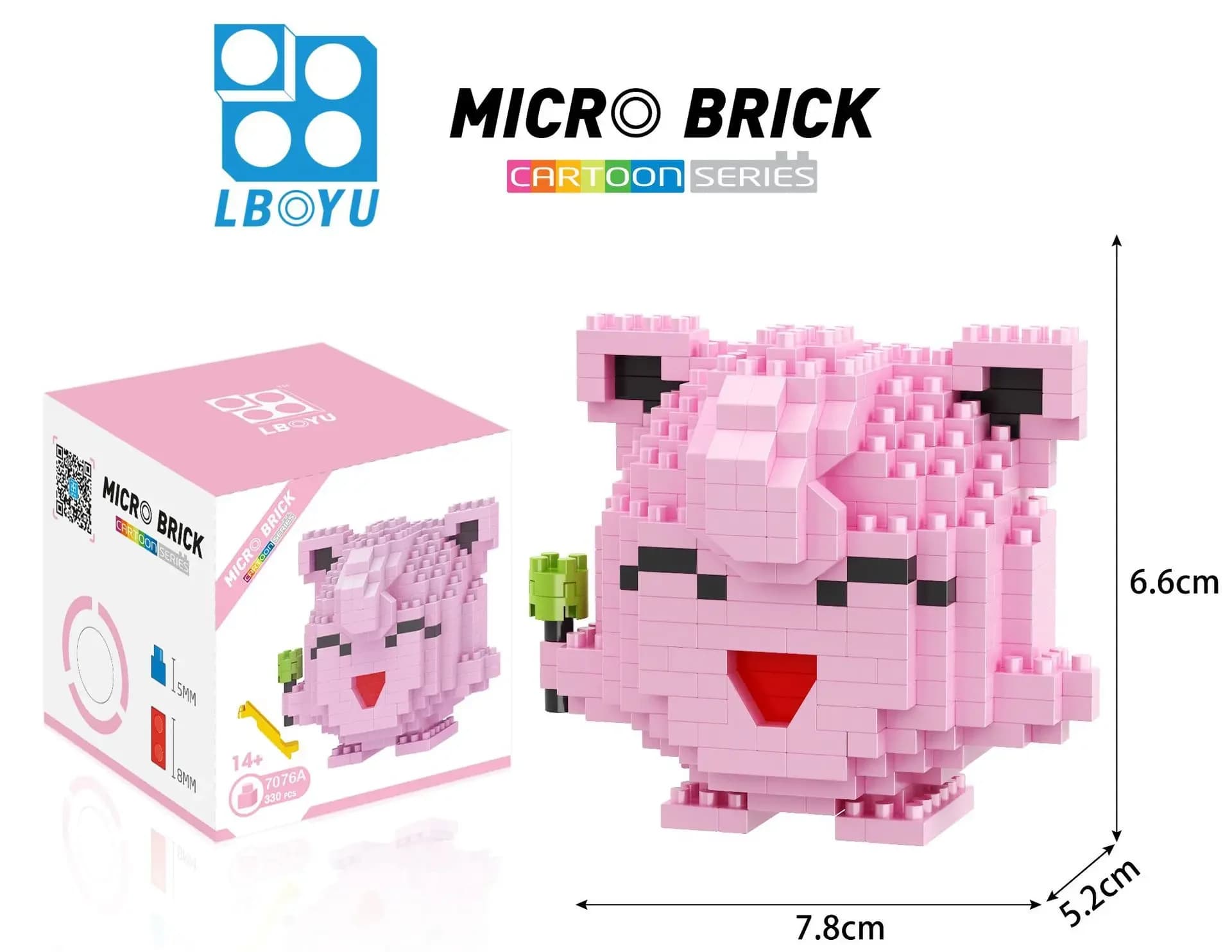 Micro blocs de construction Pokemon Marowak Jigglypuff Gengar Mudkip Piplup Raichu Gyarados Pikachu,