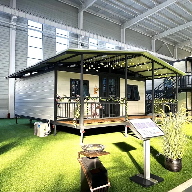 Maison Conteneur Préfabriquée 20ft 40ft de Haute Qualité, Maisons Pliables Extensibles, Maisons Modu