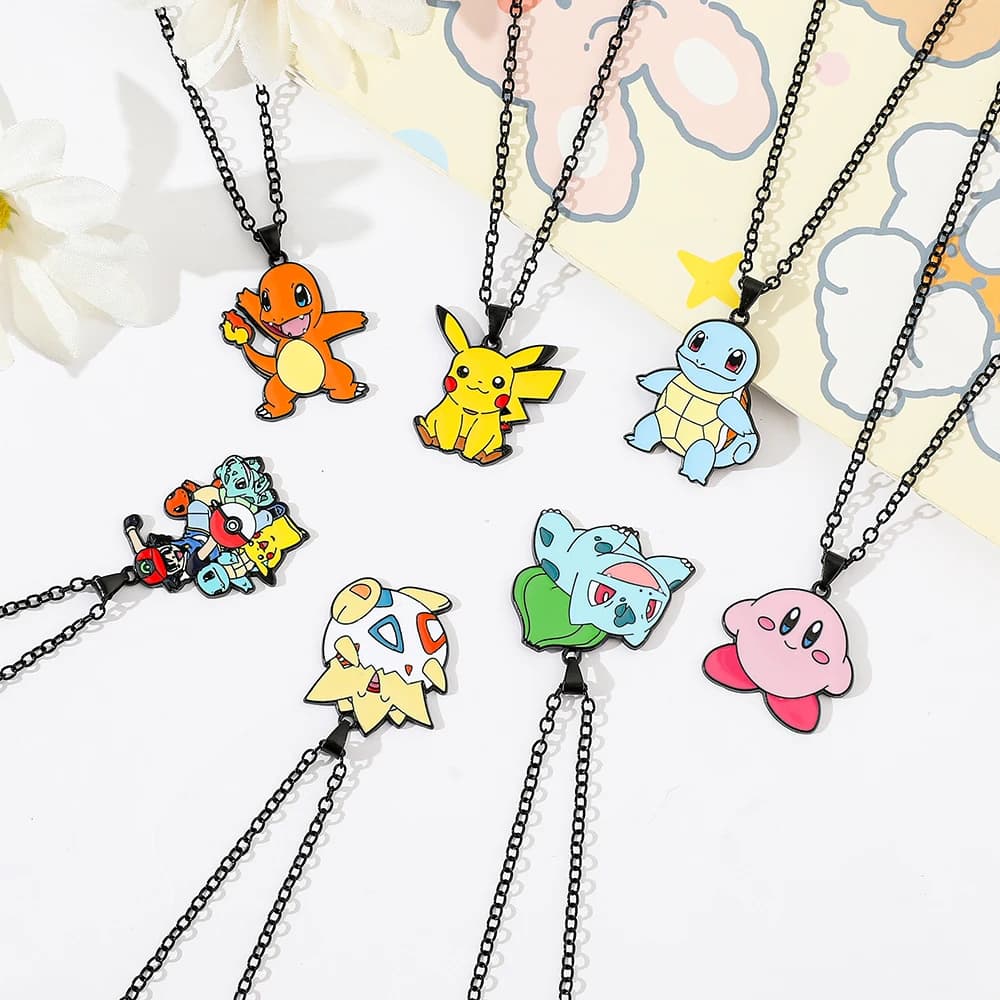Jouet en métal Pokemon Anime, figurine mignonne, Pikachu, écureuil, Psycanard, Charmander, décoratio