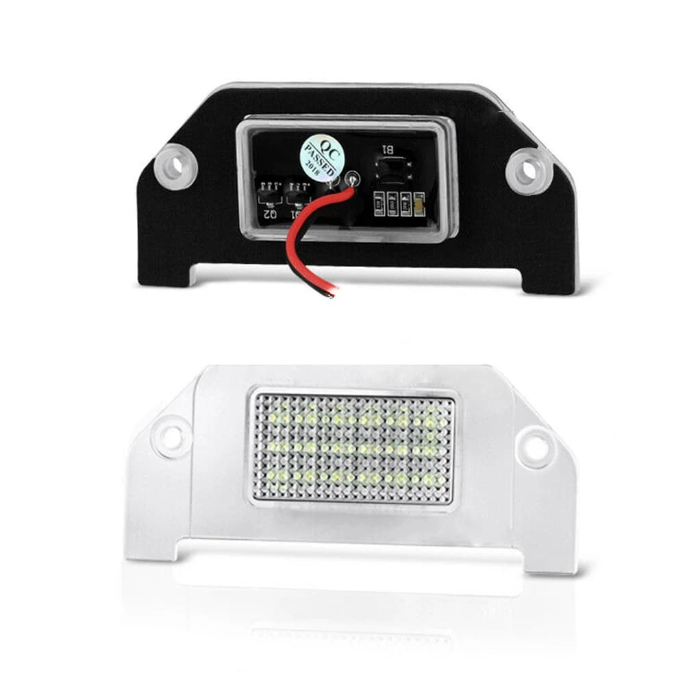 Ensemble d'éclairage de plaque d'immatriculation LED SMD complet, blanc pur, LH + RH pour 05-14, fus