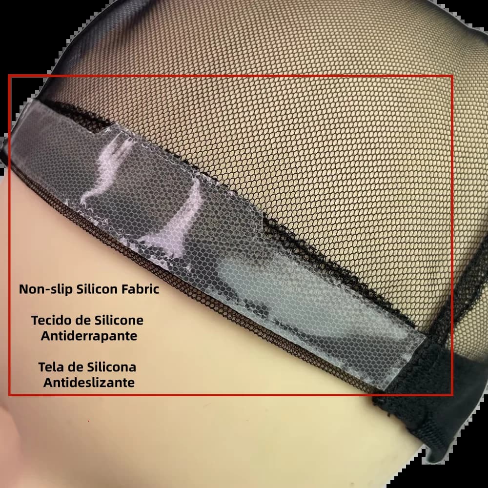 Tissu en silicone antidérapant 10 cm x 30 cm pour bases de perruques, fabrication de perruques, et r