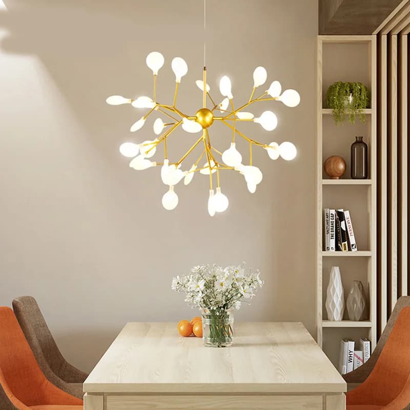 Plafonnier LED en forme de luciole, design nordique moderne, luminaire décoratif d'intérieur, idéal 