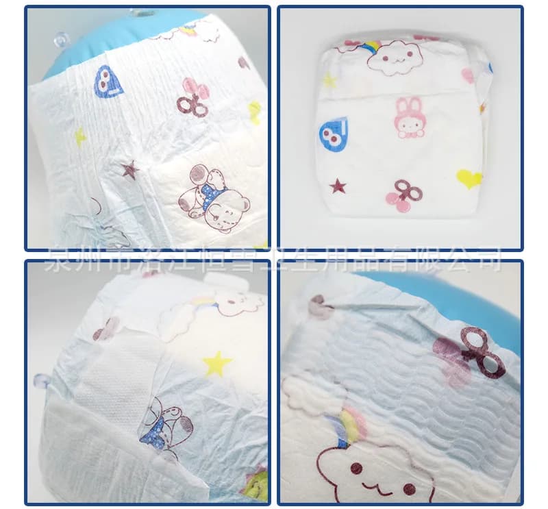 50 pièces/1 paquet couches nouveau-né infantile bébé couches en tissu pour nouveau-nés Ultra-mince r