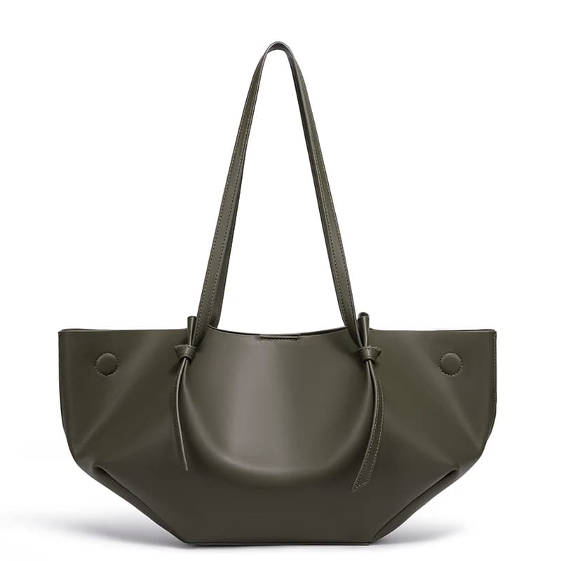 Sac fourre-tout pour femme de grande capacité, sac à main à bandoulière plissé doux avec un petit sa