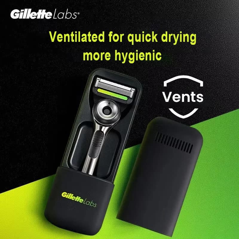 Gillette Labs rasoir boîte de voyage Portable rasoir étui de voyage anti-poussière résistant aux chu