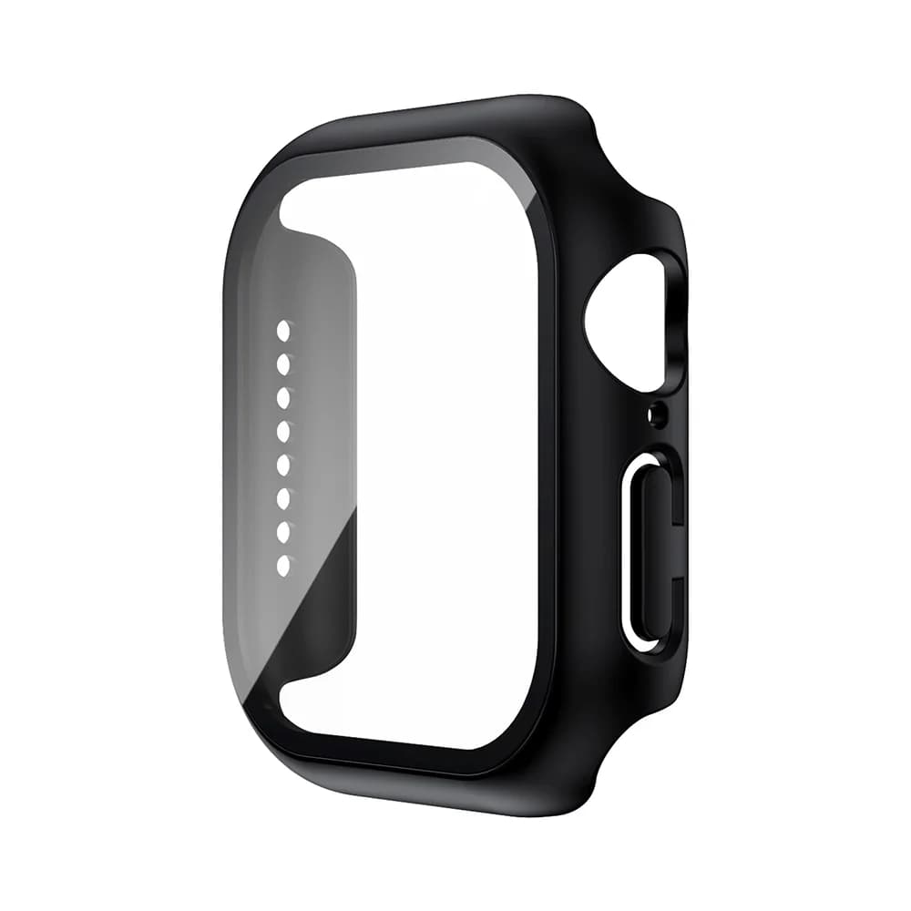 Verre trempé + étui pour Apple Watch 38mm 40mm 41mm 42mm 44mm 45mm 46mm, couvercle de protection d'é