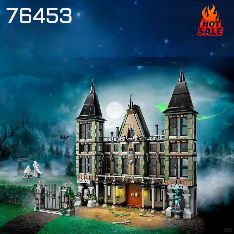 Nouvel ensemble de construction de 1610 pièces Harry Potter : Manoir de Malfoy – Blocs de constructi
