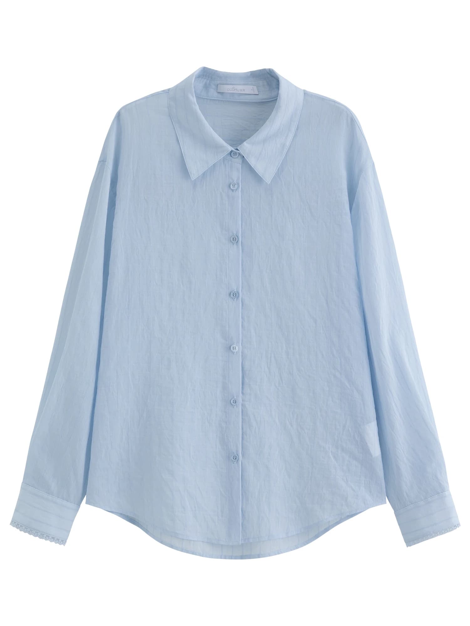 DUSHU 2026 – Nouvelle chemise d'été pour femme avec dentelle, protection solaire, légère, à manches 