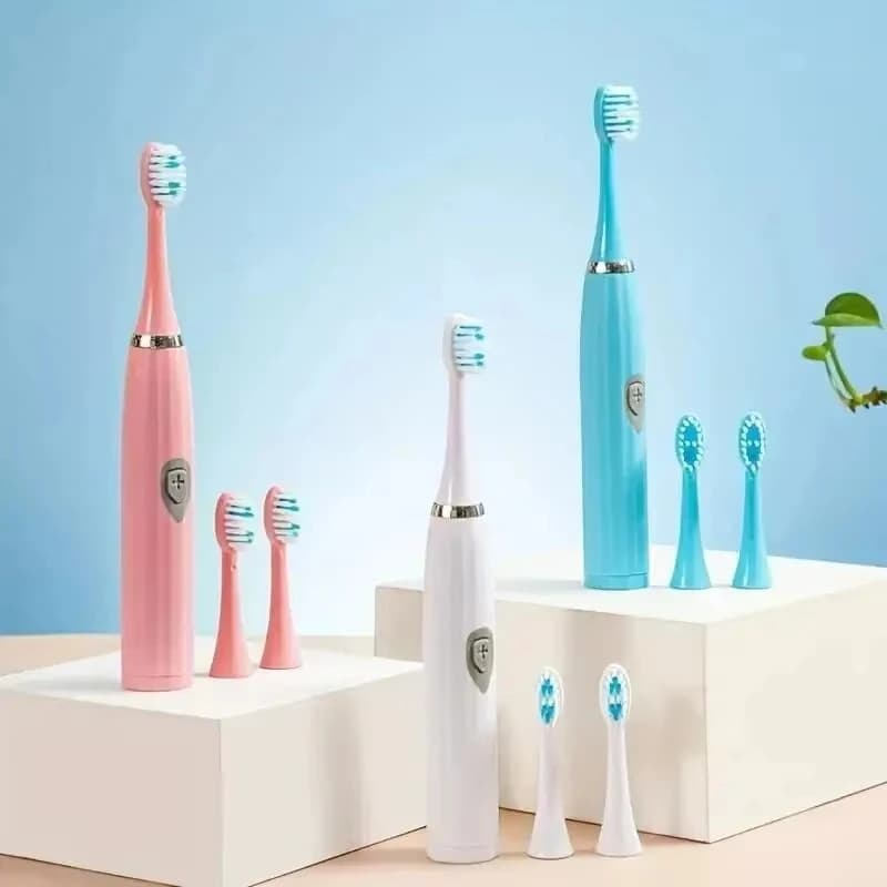 Brosse à dents électrique pour adultes, poils DuPont souples, batterie Portable, étanche IPX7, soins