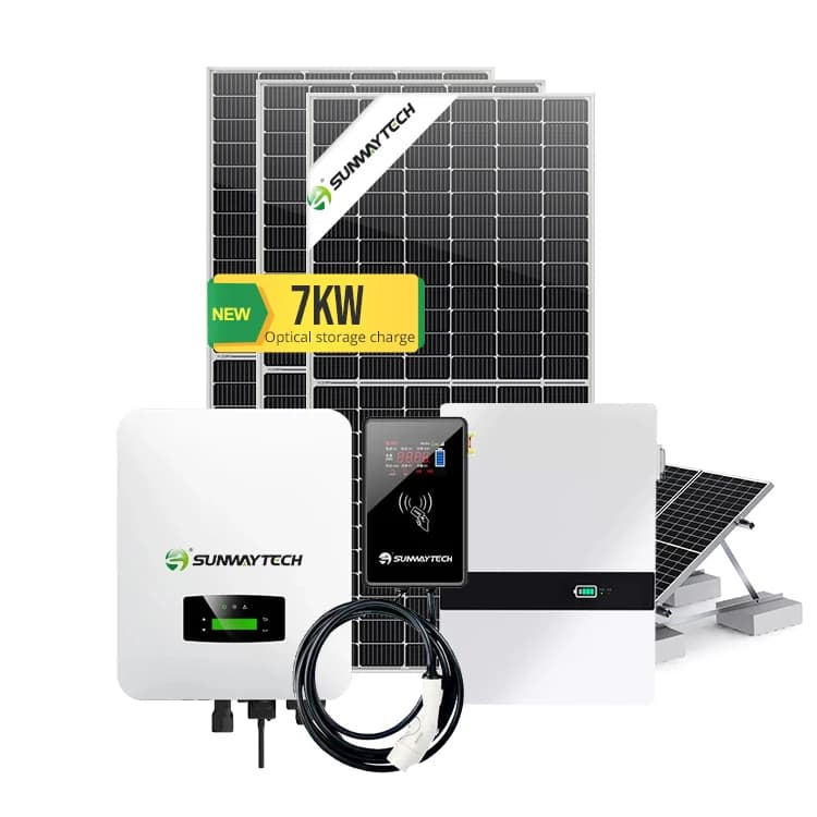 Station de recharge pour voitures électriques 7 bornes de recharge EV avec énergie solaire