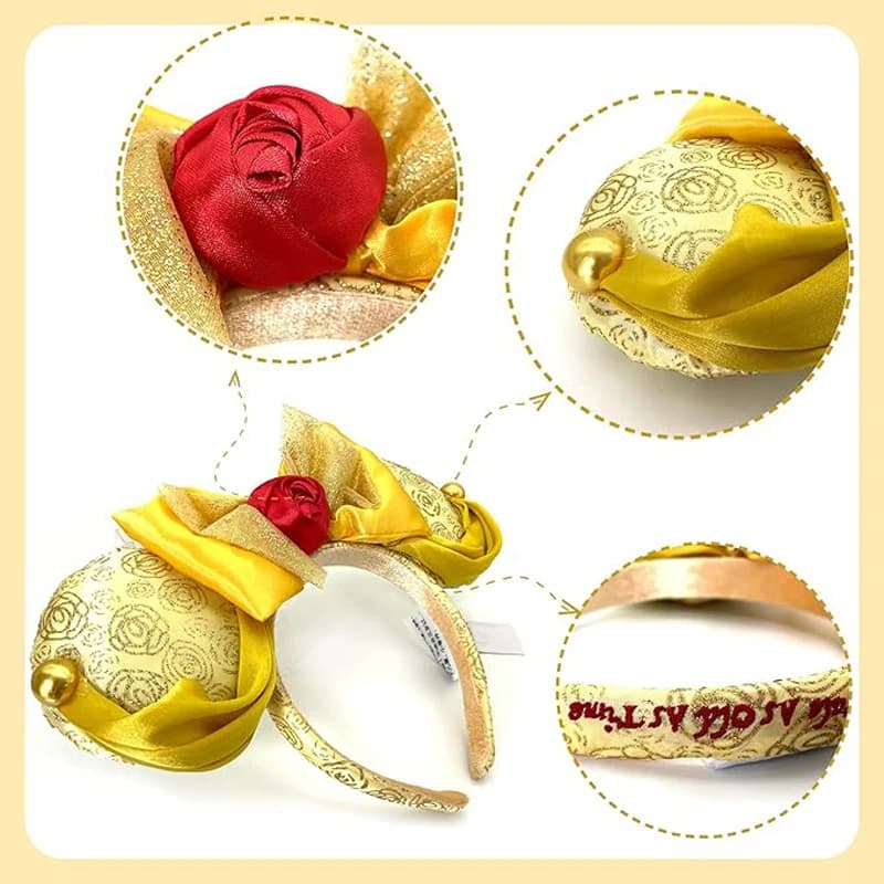 Serre-tête princesse Mickey Mouse pour femmes, serre-tête Disneyland pour adultes/enfants, accessoir