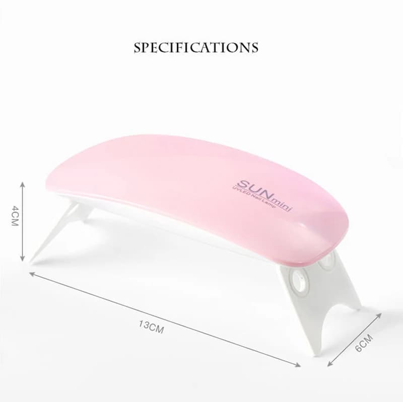 Bureau séchage lampe à ongles outil lampe de séchage des ongles Machine Portable Mini Usb 6W 3LED UV