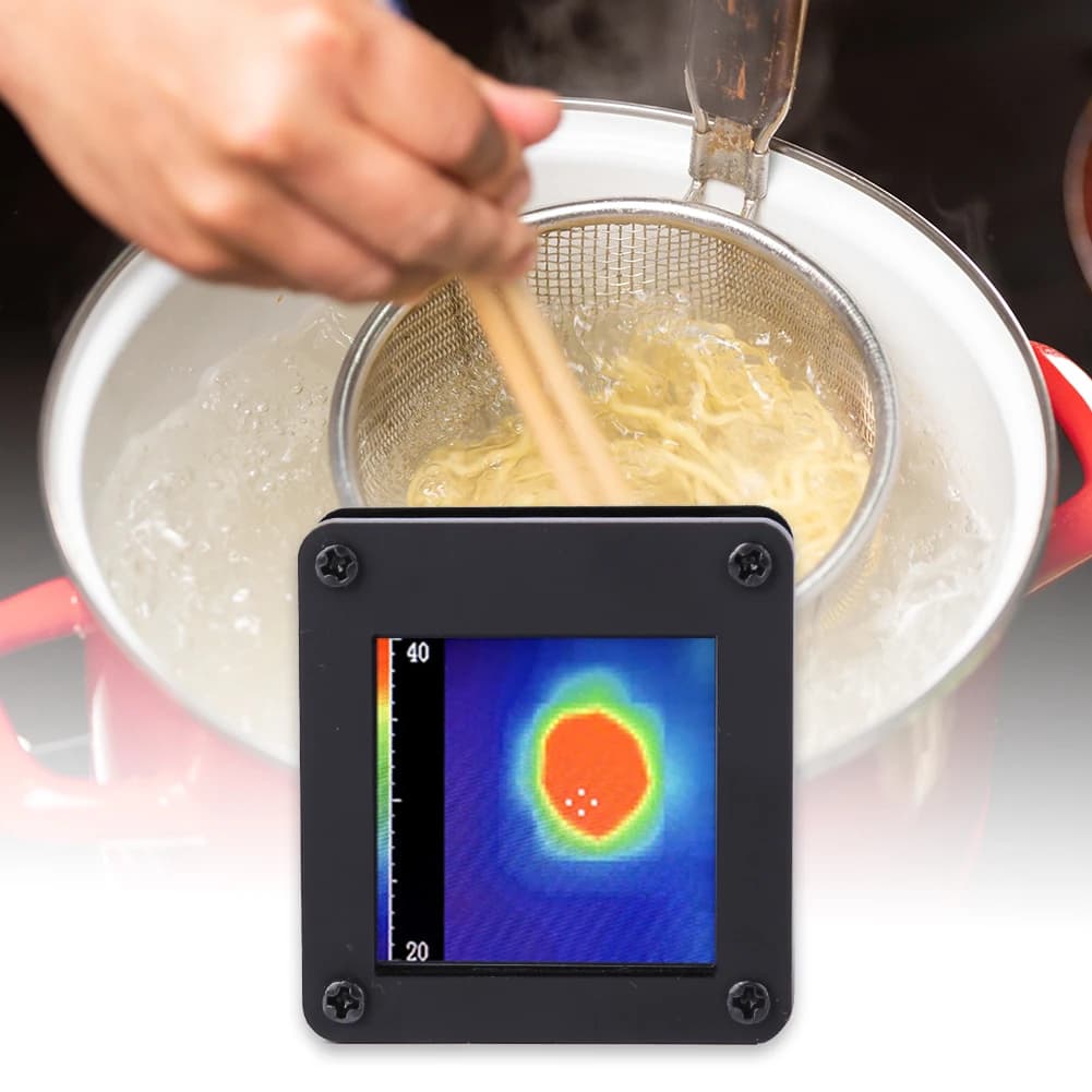 Caméra thermique infrarouge portative avec écran LCD, rechargeable par USB, thermographe de haute pr