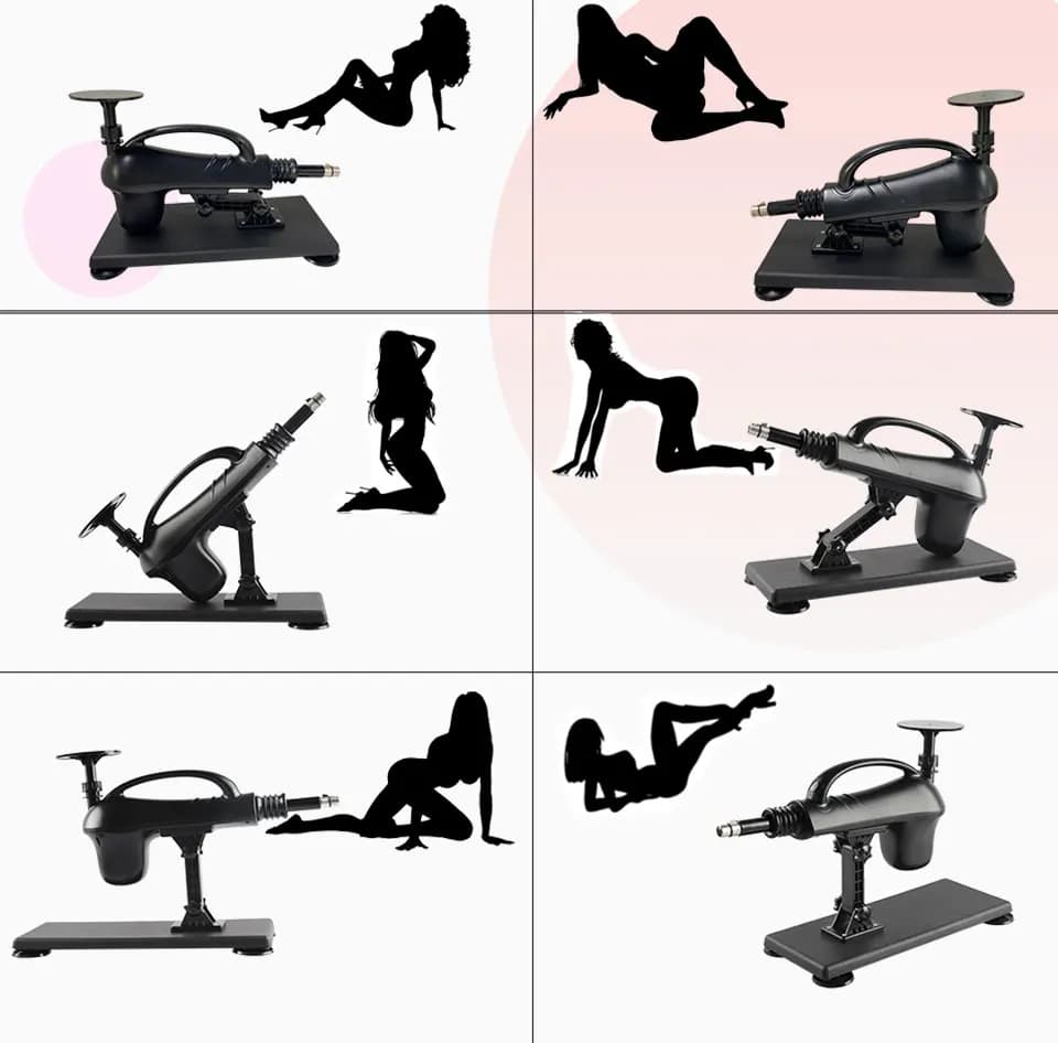 Machine Sexuelle Filaire/Sans Fil pour Homme et Femme, Gode Vibrateur Réglable, avec Pompage, Jouets