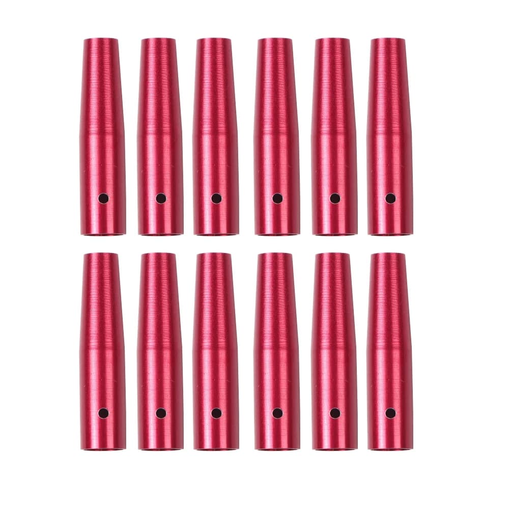 6/12 pièces tir à l'arc connecter pointe de flèche en aluminium flèche insérer OD 8mm en bois bambou