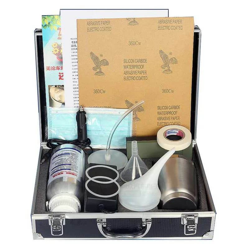 Kit de polissage de restauration de phares de voiture, 800ML, polymère liquide, rénovation de la lum