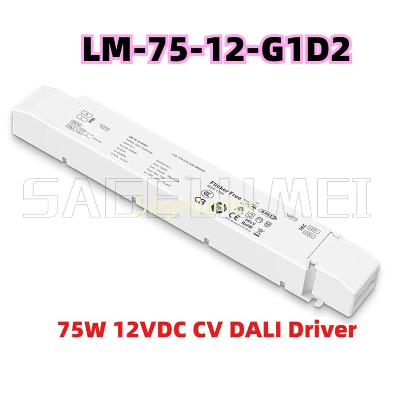 DC12/24 V 75 W 100 W Dali-2 CV tension constante pilote LED LTECH Dali pilote de gradation AC220-240