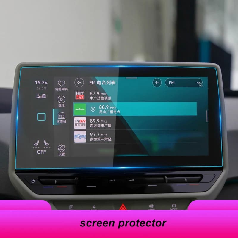 Film de protection d'instrument d'écran de contrôle Central d'écran en verre trempé Navigation GPS p
