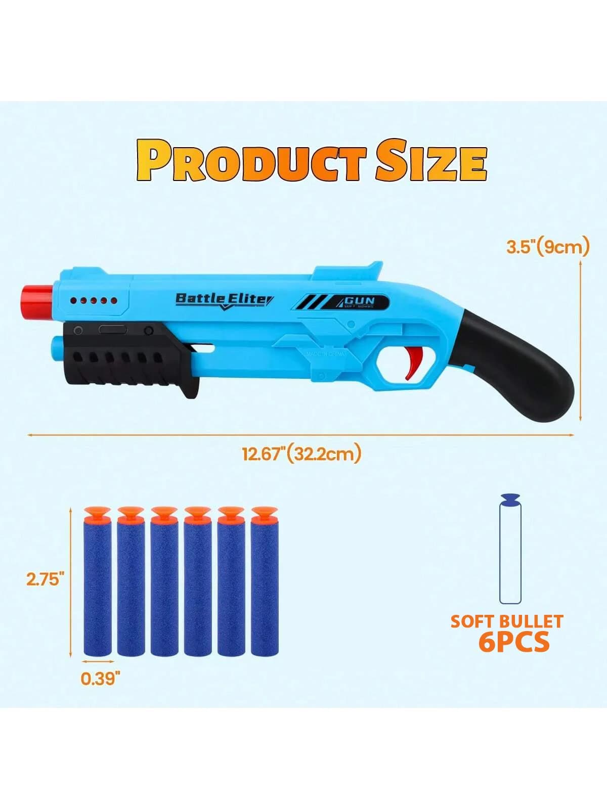 Jouet de combat manuel de lanceur de fléchettes de mousse de Blaster de balle molle durable extérieu
