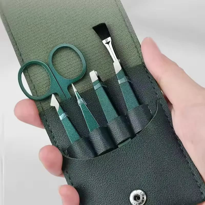 Ensemble de pinces à épiler en acier inoxydable, 4 pièces, précision professionnelle unisexe pour po