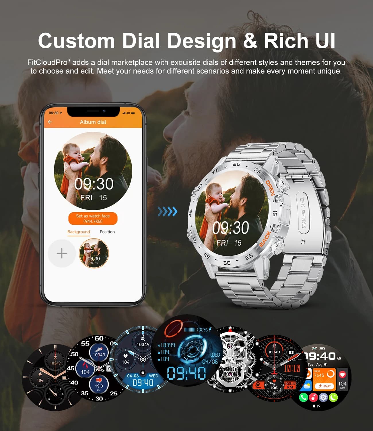 LIGE-Montre intelligente de sport de plein air pour homme, appel Bluetooth, fitness, fréquence cardi