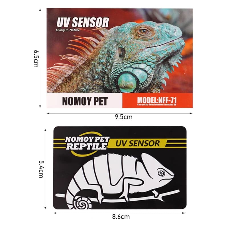 Cartes de Test Uvb Reptiles Lampe Uvb Carte de Test Uv Tests efficaces de la vie Analyse de mesure O